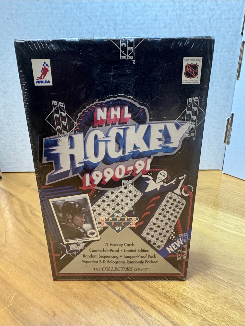 Upper Deck NHL Hockey 1990-91 Collector Card Box - Black/Red/Blue